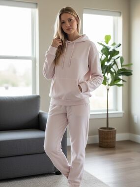 TNA Light Pink TERRY TOWEL Sweat Set